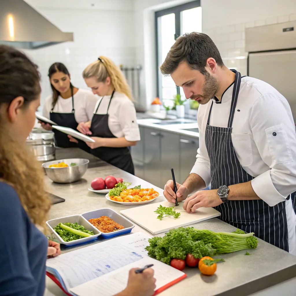 Instructor teaching a Healthy Cooking Course